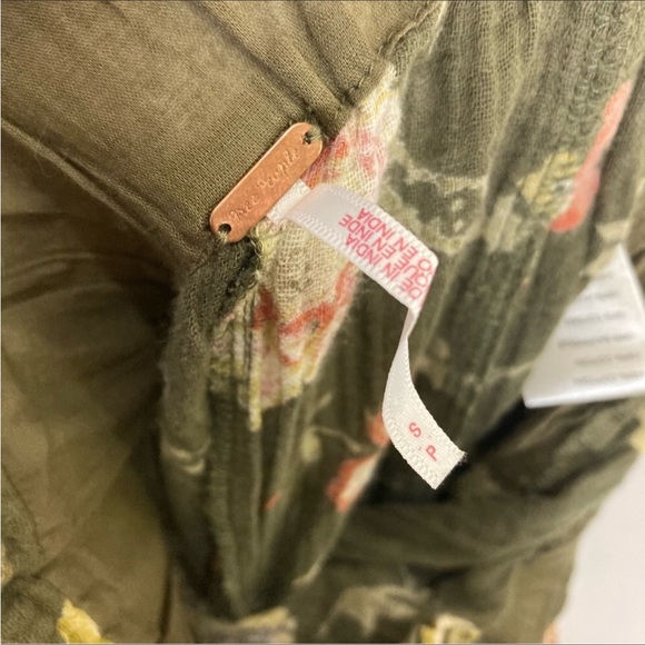 Free People Ankle Jogger Paper Bag Waist Cotton Pants - Picture 6 of 8